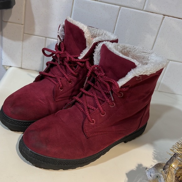 🍇SQL maroon winter boots🍇 - Picture 9 of 12